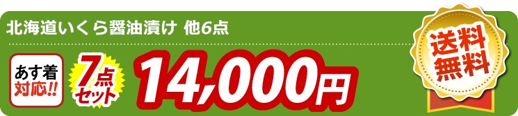【目玉：北海道いくら醤油漬け】7点セット 7点セット 14000円