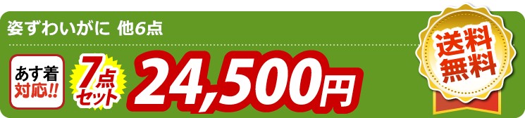 【目玉：姿ずわいがに】7点セット 7点セット 24500円
