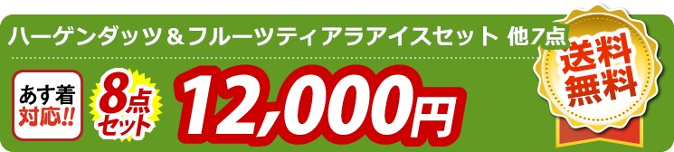 【目玉：ハーゲンダッツ＆フルーツティアラアイスセット】8点セット 8点セット 12000円