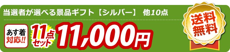 【目玉：当選者が選べる景品ギフト【シルバー】】11点セット 11点セット 11000円
