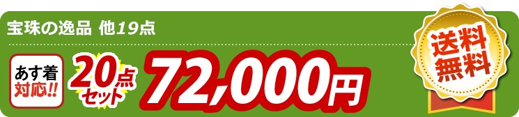 【目玉：宝珠の逸品】20点セット 20点セット 72000円