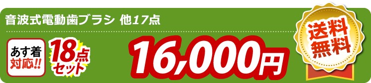 【目玉：音波式電動歯ブラシ】18点セット 18点セット 16000円