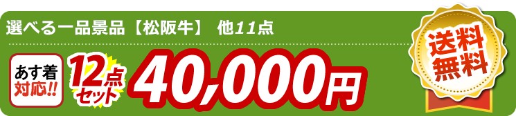 【目玉：選べる一品景品【松阪牛】】12点セット 12点セット 40000円