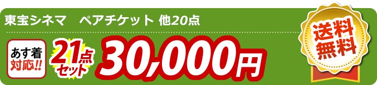 【目玉：東宝シネマ　ペアチケット】21点セット 21点セット 30000円