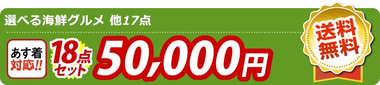 【目玉：選べる海鮮グルメ】18点セット 18点セット 50000円
