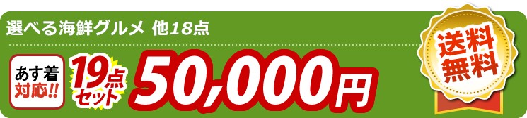 【目玉：選べる海鮮グルメ】19点セット 19点セット 50000円