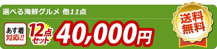【目玉：選べる海鮮グルメ】12点セット 12点セット 40000円