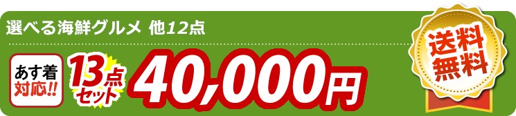 【目玉：選べる海鮮グルメ】13点セット 13点セット 40000円