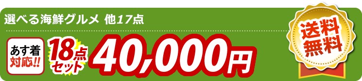 【目玉：選べる海鮮グルメ】18点セット 18点セット 40000円