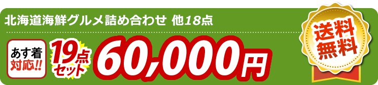 【目玉：北海道海鮮グルメ詰め合わせ】19点セット 19点セット 60000円