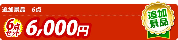 追加景品 6点セット 6000円