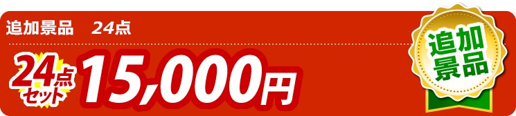 追加景品 24点セット 15000円