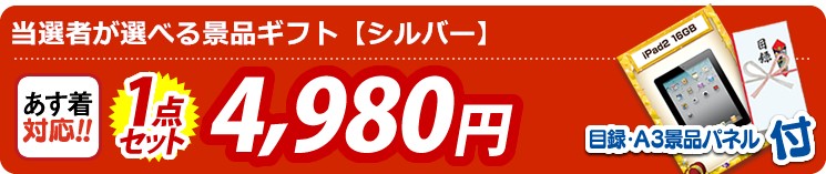 【目玉：当選者が選べる景品ギフト【シルバー】】1点セット 1点セット 4980円