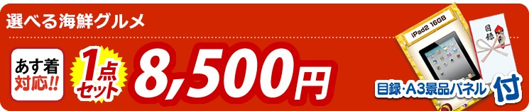 【目玉:選べる海鮮グルメ】1点セット 1点セット 8500円