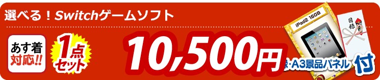 【目玉:選べる!Switchゲームソフト】1点セット 1点セット 10500円